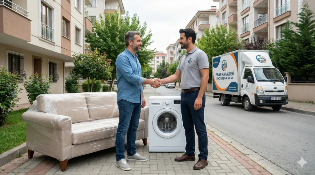 Pınar Mahallesi ikinci el eşya alanlar - Beyaz eşya ve mobilya alımı